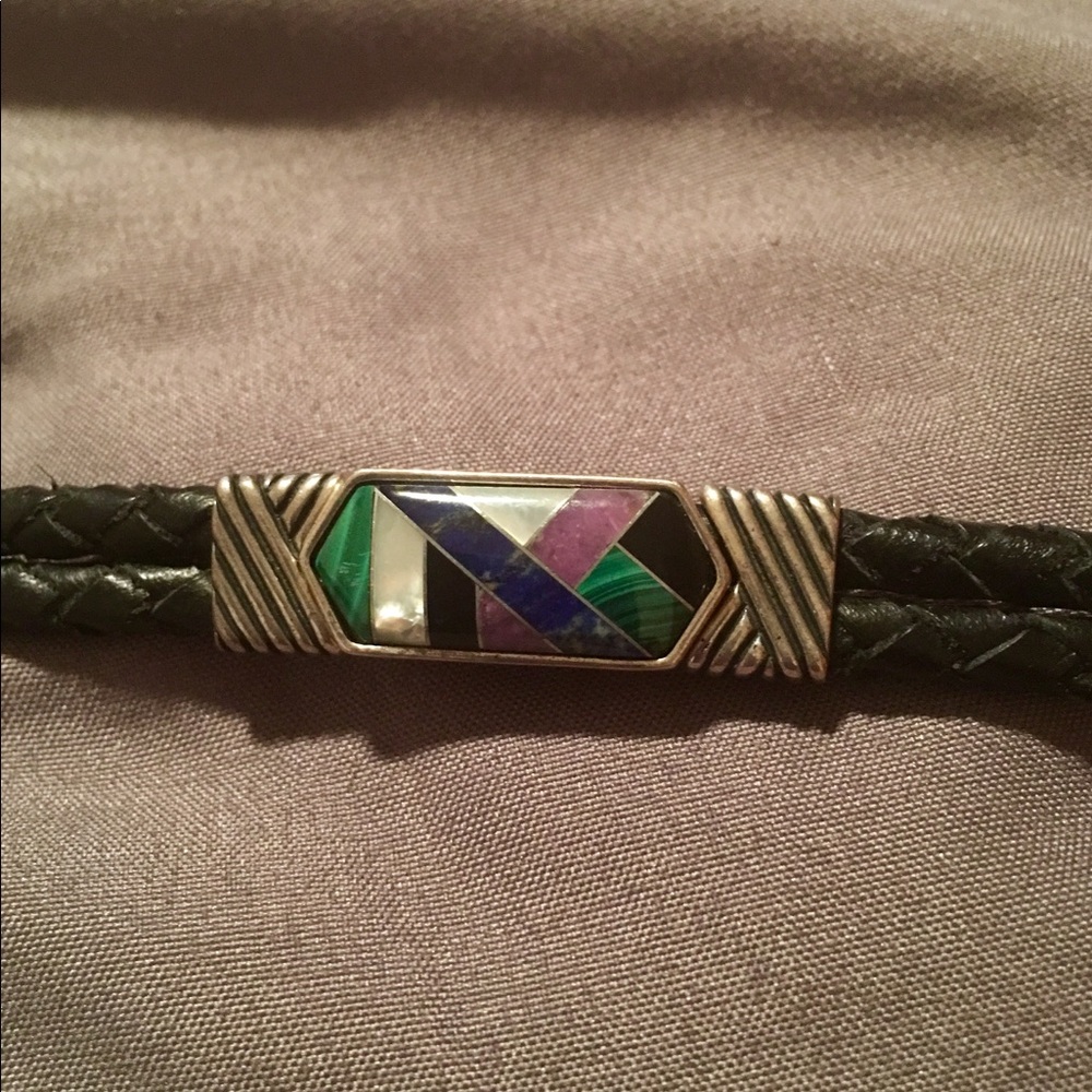 Native American Zuni made inlay bracelet